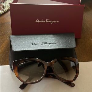 Salvatore Ferragamo Brown Sunglasses